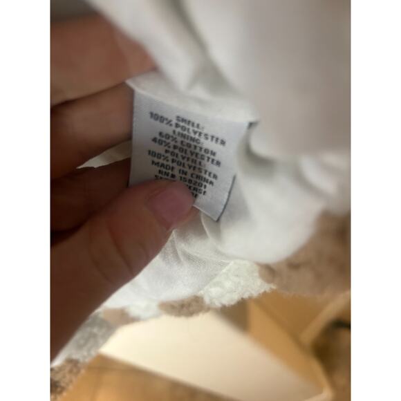 Wild Rose Los Angeles Checkered Sherpa Vest Crop Oversized Size XS - Picture 6 of 6